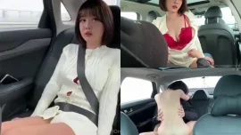 หลุด chungwall95 สาวผมดำนั่งคร่อมหนุ่มในรถกระแทกหีเสียว Onlyfans