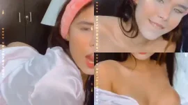 michelleerabbit สาวสวยคาดผมชมพูเปิดเต้าจับนมตัวเองจนเสียวสุด Onlyfans