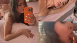 littlmisfit สาวฝรั่งนมใหญ่ลูกไม้หื่นด็อกกี้จับนม Onlyfans