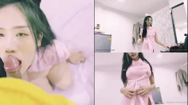 หลุดฟรี fuji_chan ฟูจิจัง สาวหุ่นเซ็กซี่ชุดชมพูโดนเย็ดหี OnlyFans