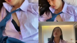 OnlyFans น้องดรีมสาวหื่นชุดนักศึกษาโดนเย็ดหีแรง ndream